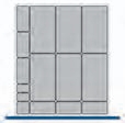 Bott Cubio drawer cabinet plastic box kit A 650x750x100mm+ Bott Cubio Tool Storage Drawer Units 650 mm wide 750 deep 43020494.** 